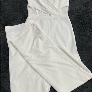 Lulu's Chic White Jumpsuit NWT